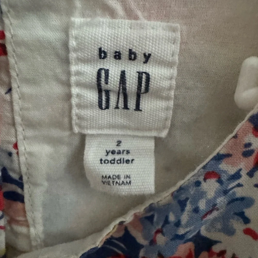 Baby Gap Floral Ruffle Sleeve Cotton Dress Toddler Girls 2T